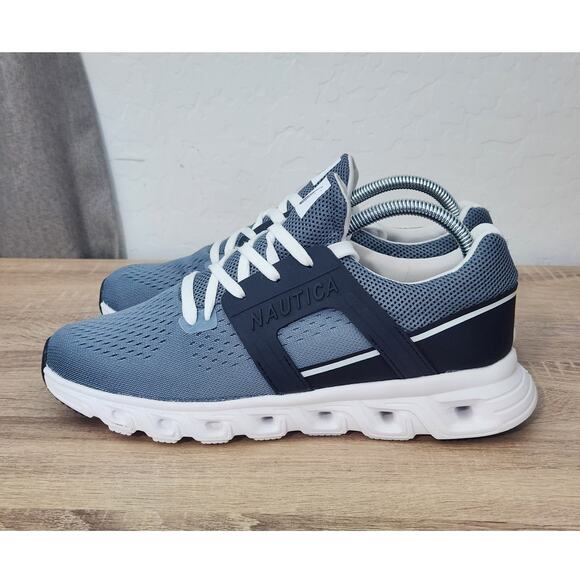 Nautica Women's Sz 9 Blue Navy Tennis Running Shoes Sneakers Joggers Athleisure - Picture 4 of 10